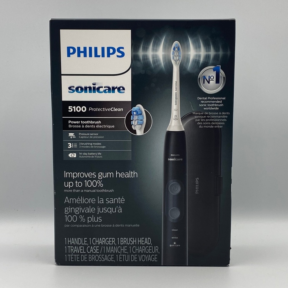 Philips Sonicare‎ ProtectiveClean 5100 Sonic Electric Toothbrush Black HX6850/60
